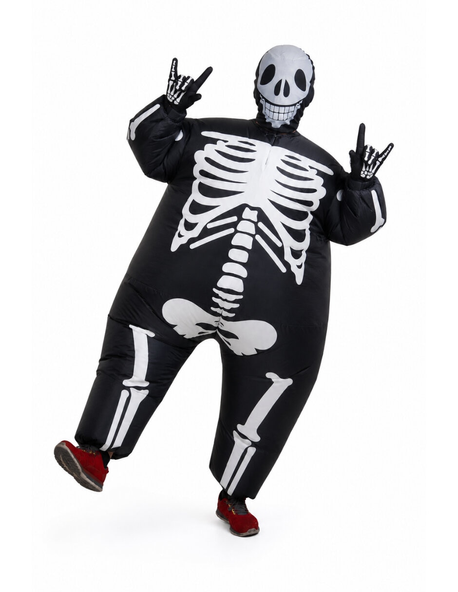 Disfraz ghoulish productions disfraz inflable de esqueleto calaveras unisex